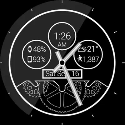 Bold Gears HD Watch Face android App screenshot 0