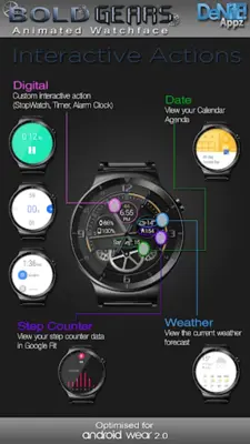 Bold Gears HD Watch Face android App screenshot 13