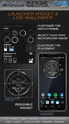 Bold Gears HD Watch Face android App screenshot 14