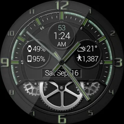 Bold Gears HD Watch Face android App screenshot 2